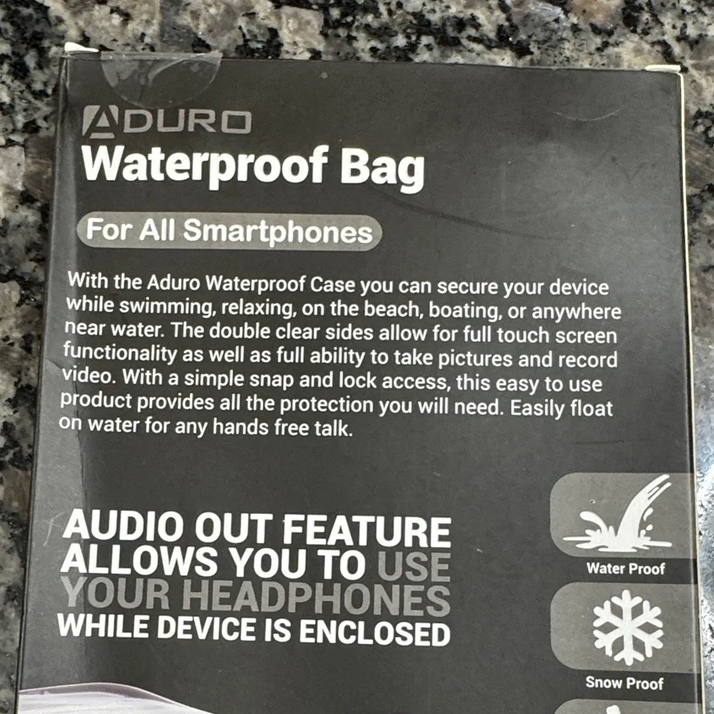 Aduro Waterproof Phone Bag - NEW